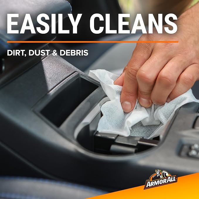 Car Protectant Wipes, Interior Car Wipes with UV Protection Against Cracking and Fading, 60 Wipes
