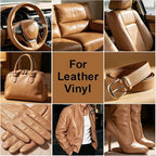 Camel Leather Recoloring Balm, Leather Repair Kit for Furniture, Leather Scratch Remover, Leather Color Restorer for Couch, Car Seats, Shoes - Repair Leather Dye for Scratched and Faded Leather