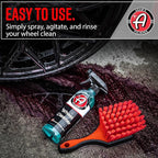Adam's Polishes Wheel Cleaner Gallon - Tough Wheel Cleaning Spray for Car Wash Detailing | Rim Cleaner & Brake Dust Remover | Safe On Chrome Clear Coated & Plasti Dipped Wheels| Use w/Wheel Brush