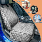 Waterproof Front Seat Car Cover, Full Protection Dog Car Seat Cover with Side Flaps, Nonslip Scratchproof Front Seat Cover Fits for Cars, Trucks, SUVs, Jeep, Gray (Gray)