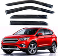 KPY Rain Guards Fit for 2013-2019 Ford Escape, Out-Channel Window Visors Vent Wind Deflectors 4PC, Car Accessories for 13-19 Escape