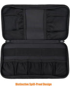 Tactical Visor Organizer MOLLE Panel with Zipper Storage Pouch & Sunglasses Holder Car Essentials EDC Gear Tool Pack Vehicle Accessories for Truck Pickup Van SUV ORV (Sun Visor Organizer)
