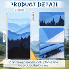 2 Pack Car Seat Towel Covers Athletic Running Towel Performance Microfiber Post Workout Sweat Washable Cover Non Slip for Seat Outdoor Sport (Great Smoky Mountains)