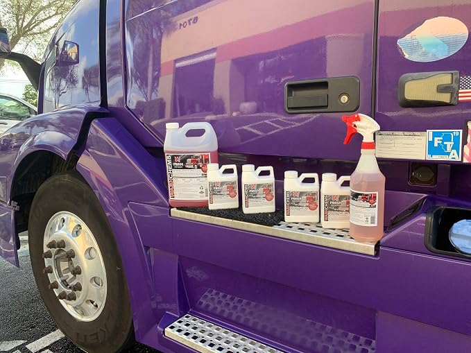 Pro 50 Touchless One Step Car Wash Detergent Soap Concentrate (32 oz) No Brushing, Commercial Grade Professional Auto Foam Cleaner (Biodegradable) Also Great for Trucks & Tractors