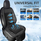 Cooling Car Seat Pad with Fan, 12V-24V Ventilated Car Seat Cushion, Breathable 3D Mesh Seat Cooler, 3-Speed Airflow Adjustment, Universal Fit for Cars, Trucks, SUVs - Ideal for Summer Driving