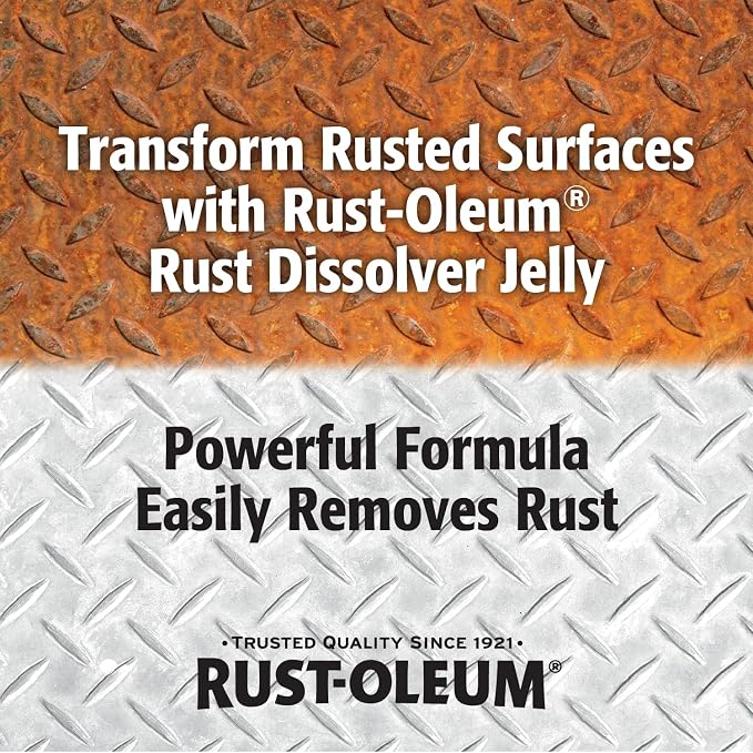 Rust Dissolver Jelly | Heavy-Duty Corrosion Remover for Metal Tools, Cars, Bikes, Grills, Bolts, Firearms & More | 8 oz