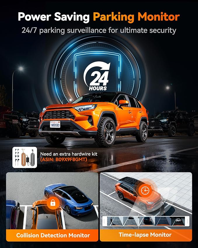 X5 Duo 4K+2.5K Dash Cam Anti-Shake, 8MP STARVIS 2 IMX678 IMX675, Dual Car Camera Front and Rear, 5.8GHz Wi-Fi GPS, Included 64GB Card, Voice Control, Touch Screen, Parking Mode