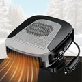 Car Heater With Handle,2IN1 Heating & Cooling, 12V 150W Portable Fast Heating Auto Windshield Defogger Defroster 360 Degree Rotary Automobile Windscreen Heater Plug into Cigarette Lighter