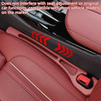 2PCS Car Seat Gap Filler Organizer – No Drop Seat Guard for Cars & SUVs | Universal Fit, Durable & Easy Install | Prevents Phone, Keys, Wallet from Falling Between Seats (Black)