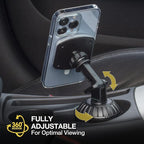 MP2CUPM-SP MagicMount Pro2 Cup Holder Magnetic Cell Phone Holder Car Mount Kit Compatible with MagSafe, iPhones, Galaxy, Pixel & All Smartphones