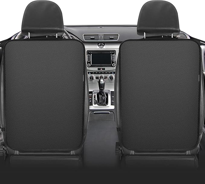 Kick Mats Back Seat Protector, Waterproof Oxford Seat Back Protector, Car Seat Back Protector for Kids, Back of Seat Protector for Kids Feet Car Seat (Black A -1pc)