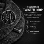 Car Drying Towel 24”x36”, 1400 GSM Twisted Loop Microfiber, Ultra Absorbent, Streak-Free, Lint-Free, Scratch-Free for Car, Truck & SUV, Quick Drying in Fewer Passes (Charcoal Gray)