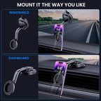 for Magsafe Car Mount,【Strong Magnets & Low Profile】 Magnetic Phone Holder for Car Dashboard Windshield Universal Hands Free Car Phone Holder for iPhone 15 14 13 12 Pro Max Plus Android