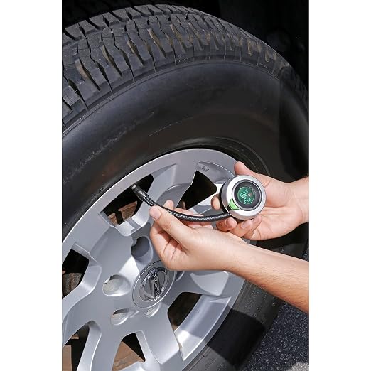20187 Tire Pressure Gauge, Digital, Wraparound, Fits Any Size Tire Rims (0-120 Psi)