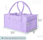 Mr. Pen- Baby Diaper Caddy Organizer, lavender dream | Nursery Storage Bin and Car Organizer for Diapers and Baby Wipes