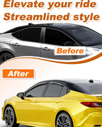 in-Channel Window Rain Guards Fit for Toyota Camry 2025 2026 Extra Durable Rain Guards Window Deflectors Visors Vent Visors Vent Shades Car Accessories - 4 pcs