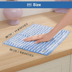 Microfiber Cleaning Cloth, Mixed Color Towels with Edging, Medium-Small Size 8 Pack (9.8" x 11.8"), Absorbent Streak Free Lint Free Rags for Cleaning, Reusable and Washable Towels