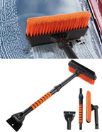 31.5" Ice Scrapers for Car Windshieldand and Extendable Snow Brush for Car with Foam Grip,360° Pivoting Brush Head for Car Truck SUV Home Winter Snow Removal