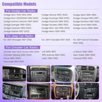 Android 15+8 Core Car Radio for Dodge/Jeep/Chrysler 1990-2000 | Carplay&Android Auto&Mirror Link, GPS Navigation,Bluetooth&Voice Control,Back-up Camera, SWC, FM Radio,DSP Setting, 5G WIFI