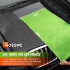 48"x24" XXL Car Drying Towel, 1300GSM Dual-Sided Microfiber Car Drying Cloth, Super Absorbent & Scratch-Free Lint-Free Wash Towel for Car, SUV, Truck & RV Cleaning (Machine Washable)