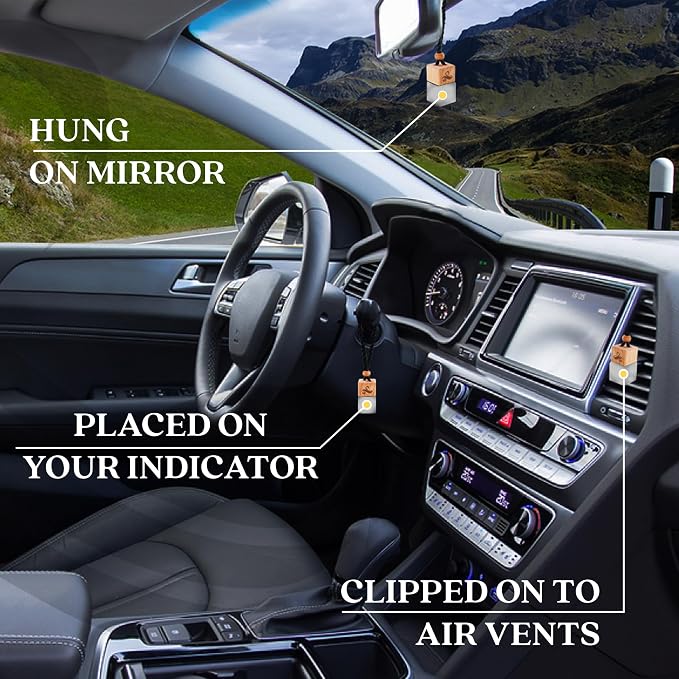 Inviktus Car Air Freshener for Men | Long Lasting Car Cologne | Automotive Scent Perfume | Vent Clip Auto Air Freshener | Odor Eliminator Technology | Car Scents by