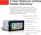 Elite Series BE62CP Car Stereo - Apple CarPlay, Double Din, 6.2 Inch Touchscreen, Bluetooth, No CD DVD Player, AM/FM Radio Receiver