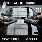 2 Pack Professional Large Microfiber Car Drying Towels (31" x 24"), Microfiber Towels for Cars, Scratch Free, Lint Free, Highly Absorbent Quick Drying Towel Cloth for Cars, Trucks Boats, Car Detailing
