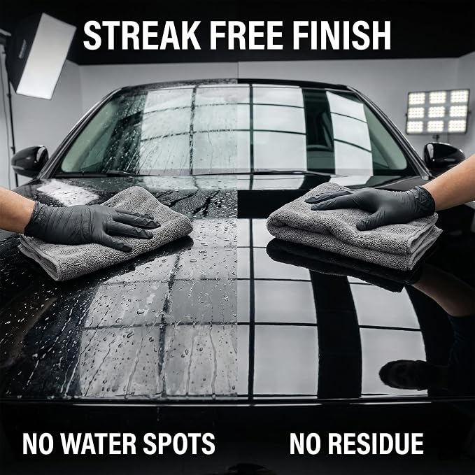 2 Pack Professional Large Microfiber Car Drying Towels (31" x 24"), Microfiber Towels for Cars, Scratch Free, Lint Free, Highly Absorbent Quick Drying Towel Cloth for Cars, Trucks Boats, Car Detailing