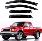 KPY Rain Guards Fit for 1995-2004 Toyota Tacoma Access Cab, Out-Channel Window Visors Vent Wind Deflectors 4PC, Truck Accessories for 95-04 Toyota Tacoma (Extended Cab Only)
