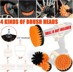 20PCS Car Cleaning Kit, Car Interior Detailing Kit with High Power Handheld Vacuum, Auto Detailing Drill Brush Set, Cleaning Gel, Complete Car Wash Kit Supplies for Deep Cleaning