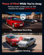 F7N-N 4K Dash Cam Front and Rear, 5.8GHz WiFi-20 MB/s Fast Transfer Dashcam, 2160P/FHD Car Camera with GPS Tracking, 3.18" Screen, WDR Night Vision, 170° Wide Angle, 24H Parking Mode