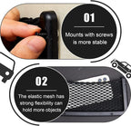 1 Pc Boat Storage Net Bag, ABS Plastic Car Framed Mesh Net Holder, Phone & Cargo Organizer with Screws for Auto, Rv, Boat, Pontoon, Truck Pocket Storage (9 x 4 Inch)