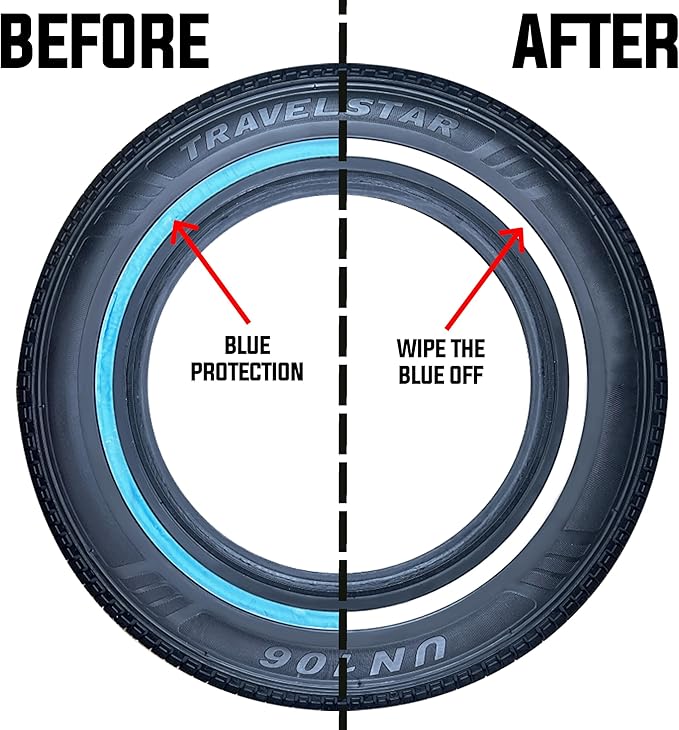Set of 4 (FOUR) UN106 All Season 155/80R13 14mm White Wall Radial Passenger Car Tire- 155/80-13 79T + Three-Year Road Hazard Warranty Included 155/80/13 (Tire Only)