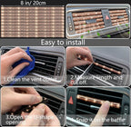 27 PCs Gold Champagne Bling Car Accessories Set for Women, Steering Wheel Covers Universal Fit 15 Inch, Bling License Plate Frame, Bling Phone Holder, Bling Car Coasters