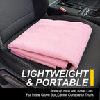 Back Seat Cover for Car Trucks Van SUV Jeep,Waterproof Rear Bench Towel Seat Covers for Dogs and Kids,Automotive Backseat Protector (Pink)