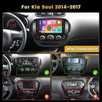 【8 Core 4+64G 】 for Kia Soul (Manual A/C) 2014-2017 Radio Android Car Stereo 9 Inch IPS Touchscreen Car Radio Wireless Carplay Android Auto 59UI GPS WiFi 32EQ DSP Backup Camrea