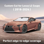 Windshield Sunshade Compatible for Lexus LC 2018-2022 2023 2024, Sun Visor for Front Windshield & Window Sun Shade Cover, UV Heat Blocker & Protector, Car Accessories