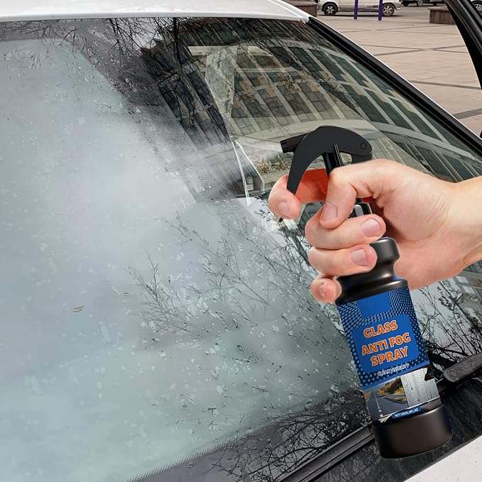 Anti Fog Spray Glasses - 120ml Long-Lasting Quick Auto Defogger, Clear Coating Solution with Easy Spray for Trucks Pickups Suvs Bicycle Helmets Truck Rv Camping Daily Commute Vehicle Travel Safety