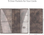 Car Registration and Insurance Card Holder, Vehicle Glove Box Card Organizer Wallet Automobile Accessories for License