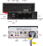 625UAB Single DIN Car Stereo with Bluetooth - No CD DVD Player, AM/FM Radio Receiver, Aux Input, USB