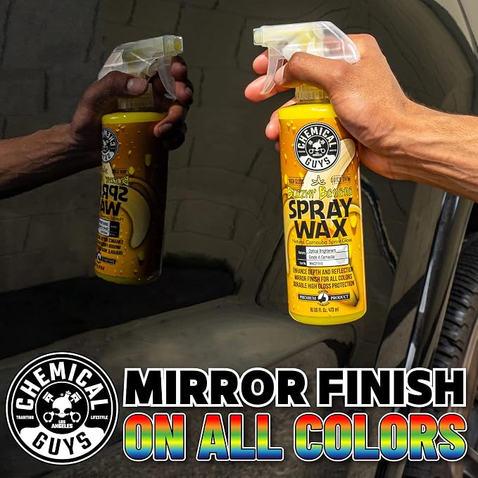 Spray Wax Blazin' Banana - Carnauba Car Wax Spray for High Gloss Shine and Protection, Safe for Cars, Trucks, SUVs, RVs, and More - 16 oz