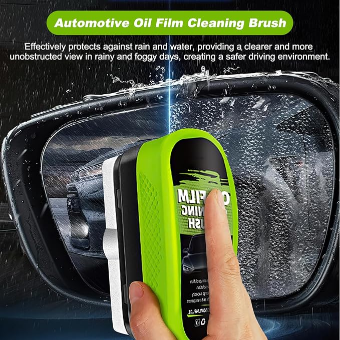Automotive Oil Film Cleaning Brush, 2026 Upgrade Clearvision Car Windshield Cleaner,Oil Film Cleaning Brush, Clearvision Cars Windshield Cleaner Tool, Prevents Rain and Fog(150ml)