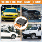 12 Volt Car Heater Defroster 4 Ports Portable Windshield Defogger Defroster Fast Heating Heater Kit for Truck Car Automobile Windscreen Winter