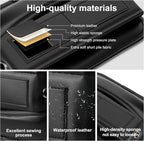 Car Seat Gap Filler Organizer, Universal Premium Leather Car Gap Filler with Card Slots for Front Seat Between Car Seat and Console Hold Phone, Sunglasses, Keys, fit for Car Suv Truck (2)