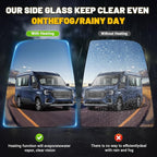 Driver and Passenger Upper Side Heated Mirror Glass Compatible with 2015-2025 Ford Transit 150 250 350 2023-2025 E-Transit Replace CK4Z17K707B CK4Z17K707D