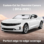 Windshield Sunshade Compatible for Chevrolet Camaro 2016-2023 2024 2025, Sun Visor for Front Windshield & Window Sun Shade Cover, UV Heat Blocker & Protector, Car Accessories