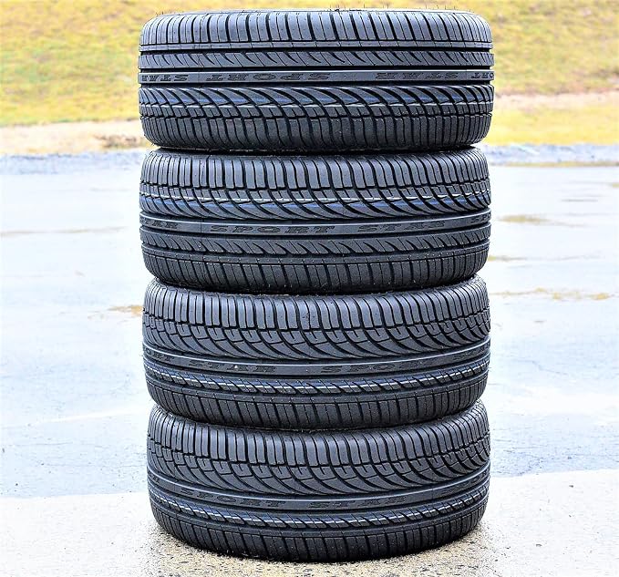 Fullway HP108 All-Season Performance Radial Tires, 225/60R16, Set of 4 | 98H Load Range SL, 4-Ply, BSW Black Side Wall, UTQG 380AA, Passenger Car