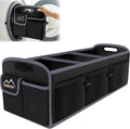 Car Trunk Organizer, 95L Waterproof Polyester Cars Accessories Organizer | 6 Pockets, Machine Washable PP Materials, 3 Compartments Car Storage, Suitable for SUV, Minivan, Truck