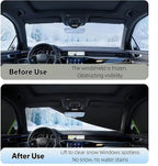 Windshield Snow Cover - Car Windshield Cover for Ice and Snow,Automotive Magnetic Windshield Frost Cover with Side Window and Mirror Protector for Winter Use