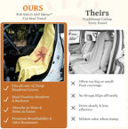 Car Seat Cover Towel for Front Seats Non-Slip with Headrest Pocket & Strap | Universal Fit for Cars Truck SUV|Car Seat Hoodie & Phocho Perfect After Gym Workout, Beach,Yoga and Running|Anti-dog Scratch
